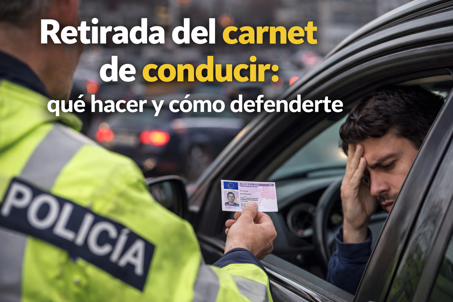 Retirada del carnet de conducir