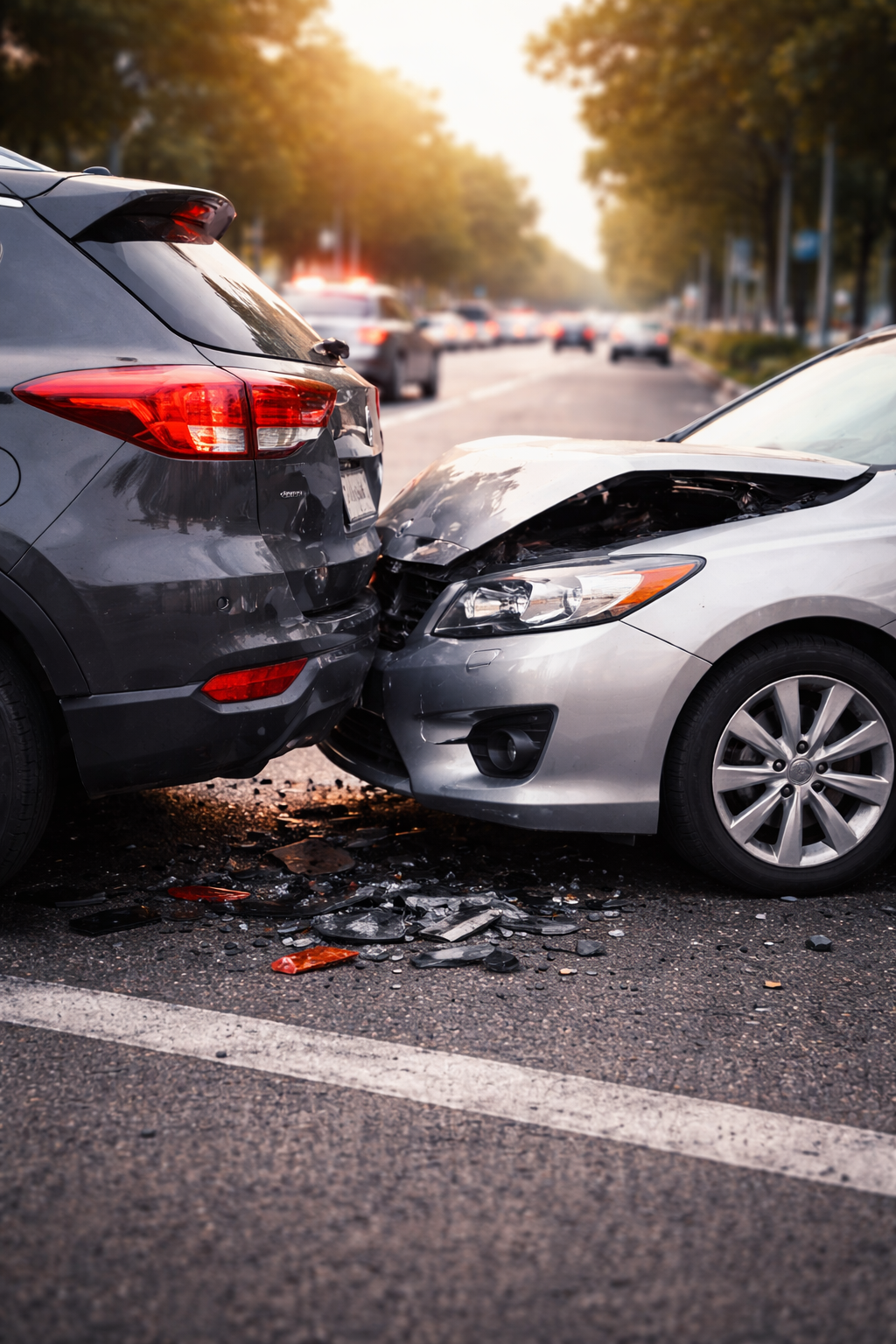 accidente de trafico por alcance