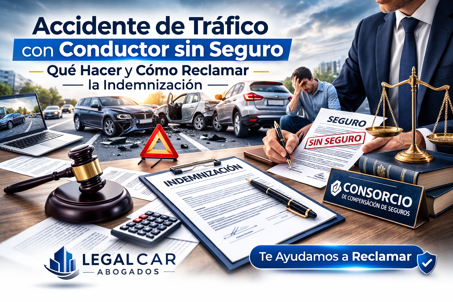 Accidente con conductor sin seguro