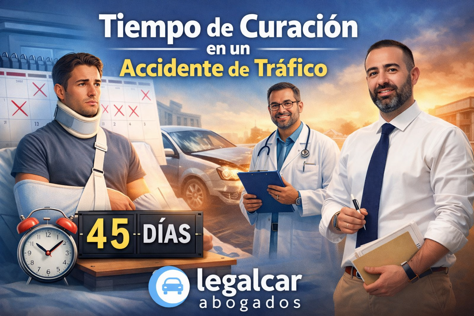 tiempo de curacion tras un accidente de trafico