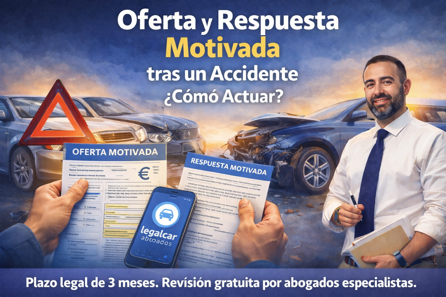 oferta y respuesta motivada tras un accidente de trafico