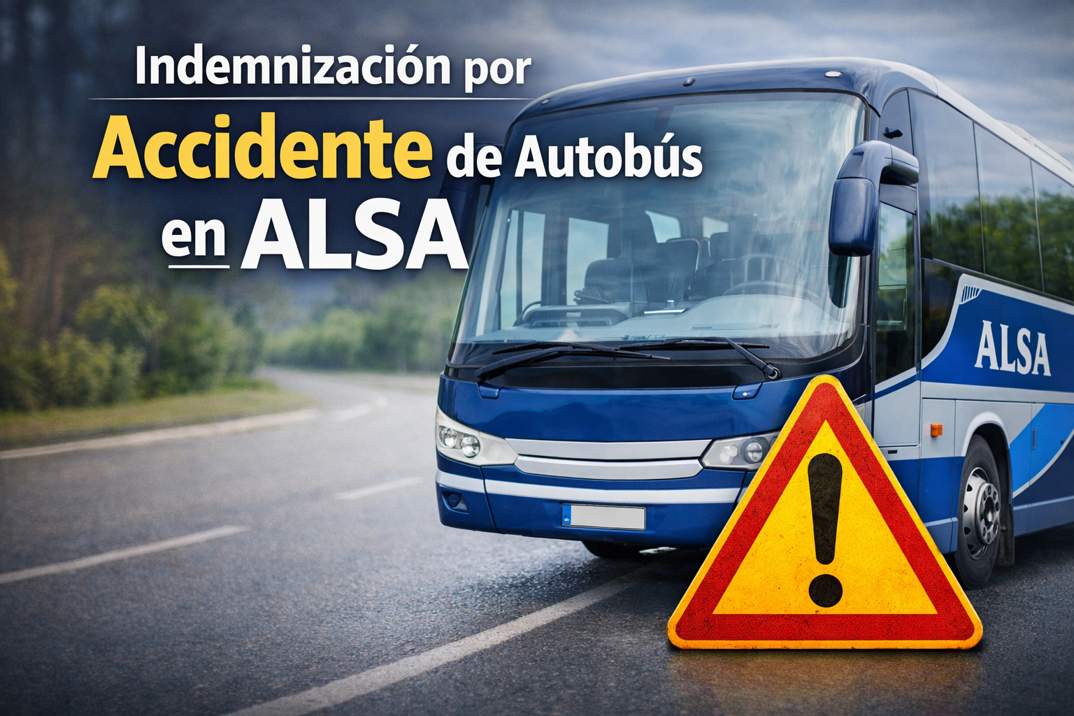 Accidente de autobus en ALSA