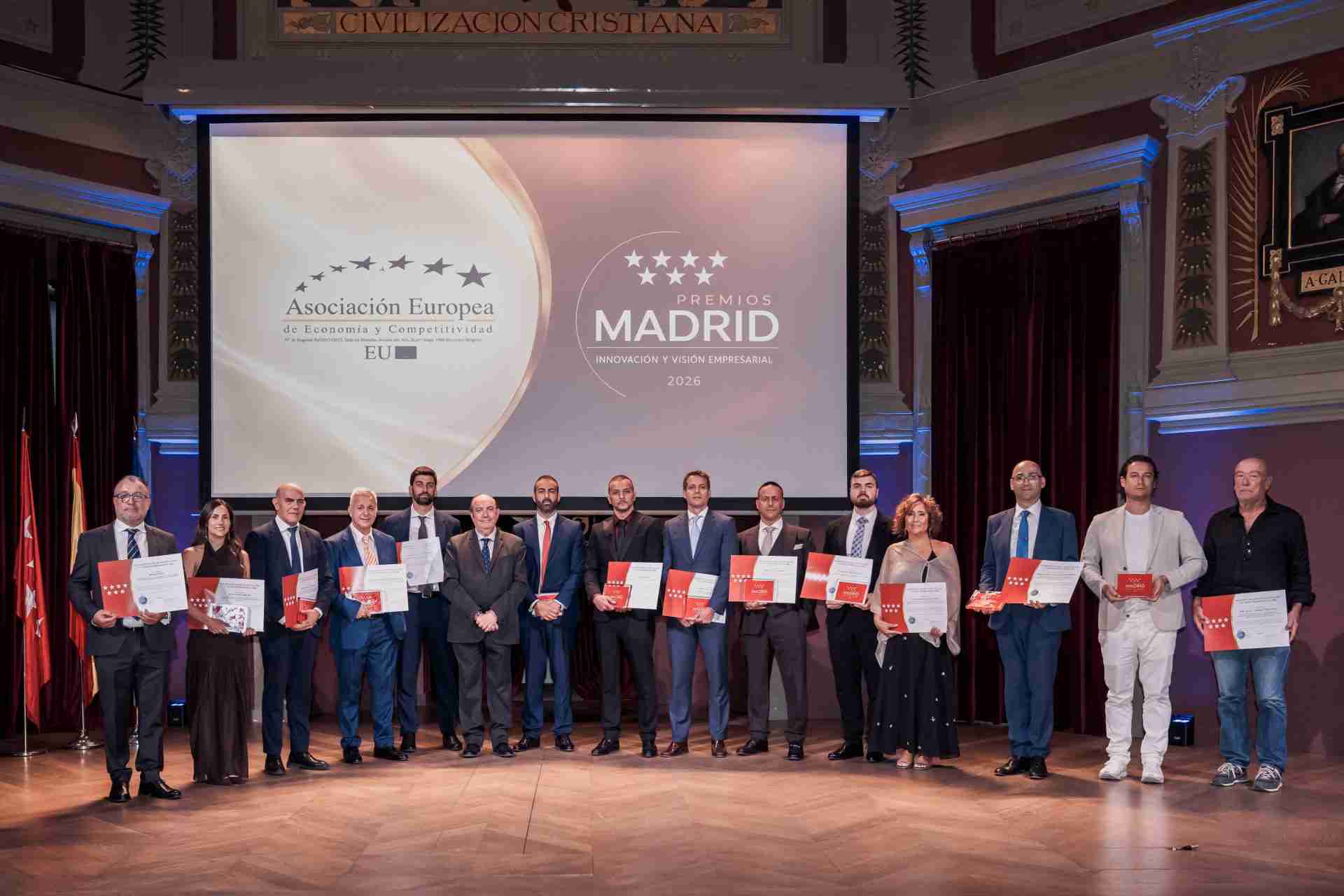 Todos los premiados en los Premios Madrid Innovación y Visión Empresarial 2026