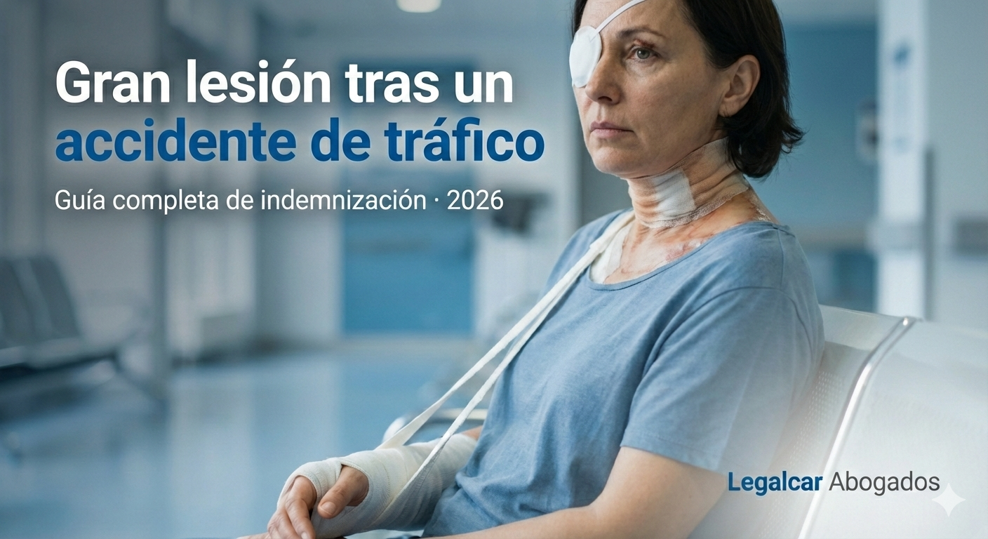 Indemnización por gran lesión en accidente de tráfico en España