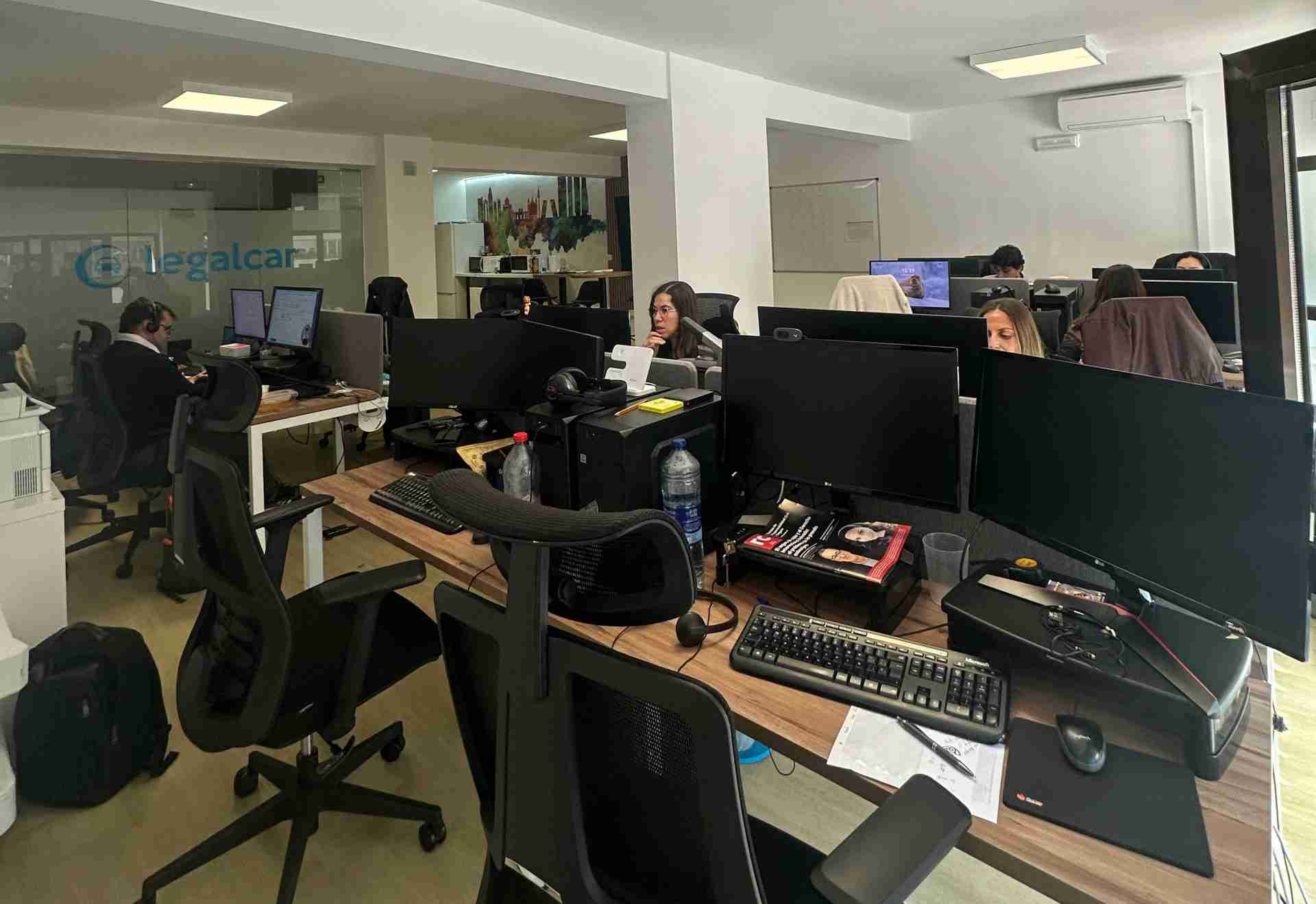 Zona de trabajo Legalcar Madrid