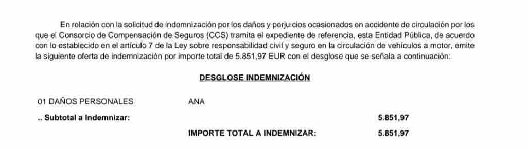 indemnización total