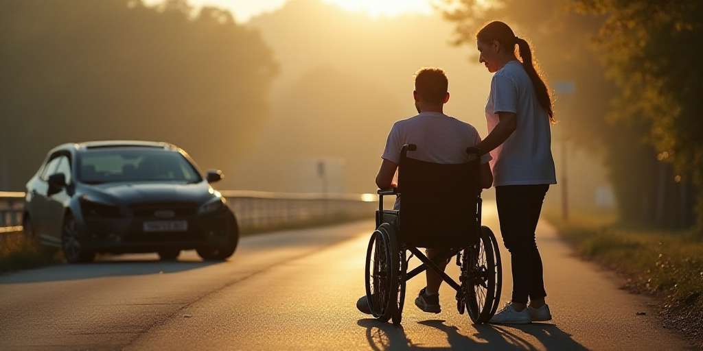 Paraplejia en accidente de trafico